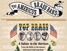 Tablet Screenshot of americusbrassband.org